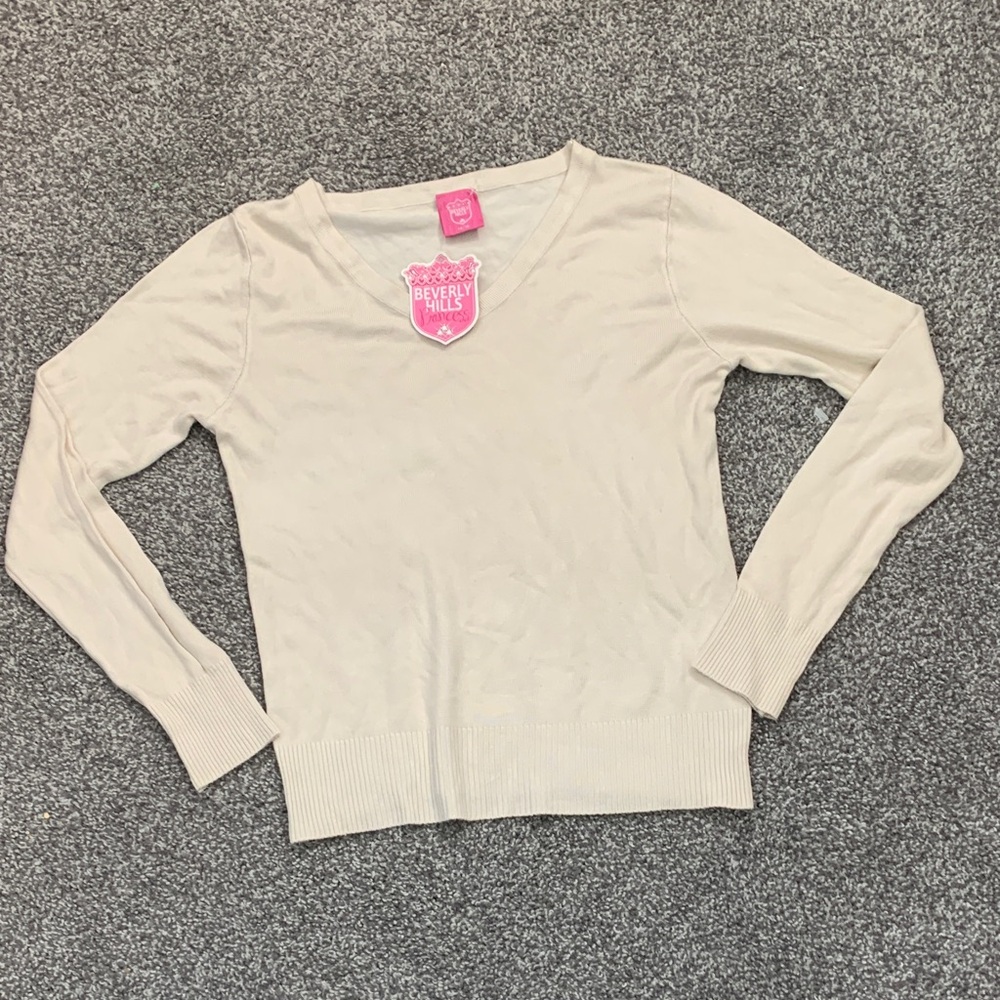 Beverly Hills Kids Beige Long Sleeve sweater top